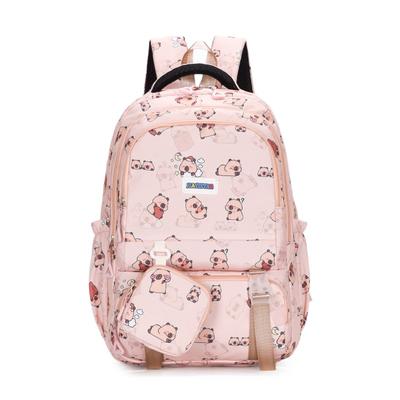Damen Cartoon Outdoor Rucksack Print Student Mehrfach-Taschen Schultasche