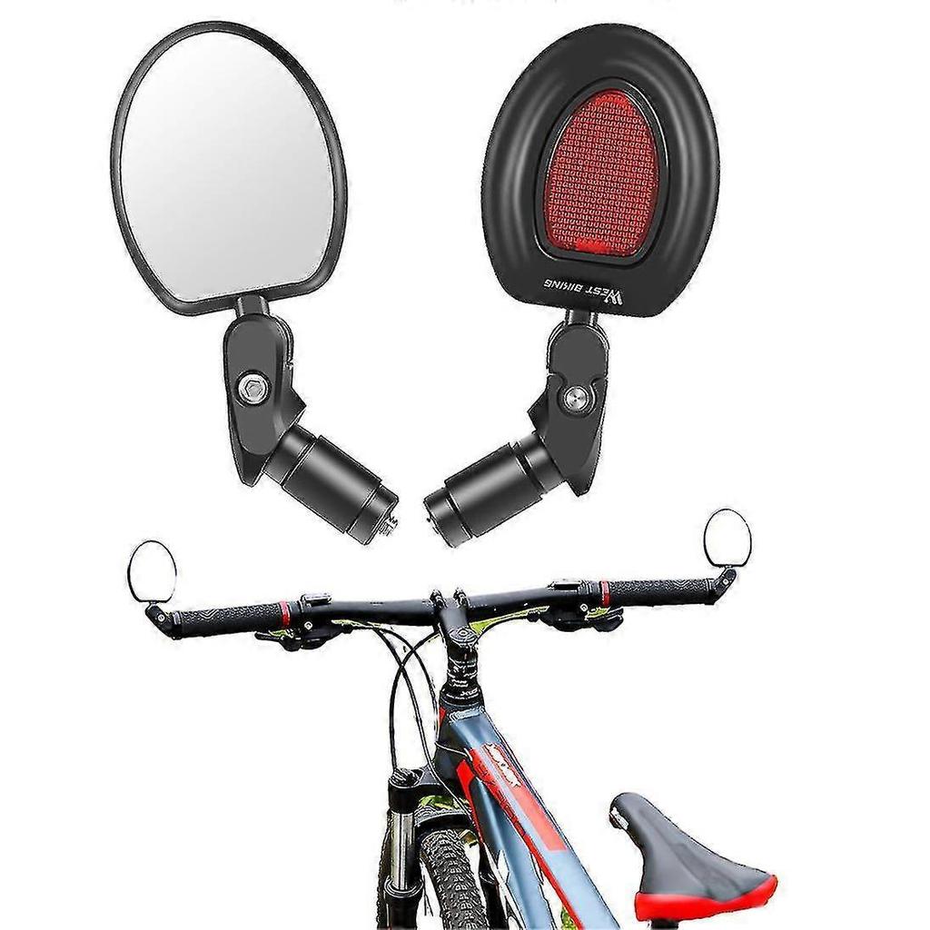 Bike Mirror, Bicycle Riding Rearview Mirror, Hd Safety Rearview Mirror, With Adjustable Handlebar Installation, Suitable For Mountain Road Bikes - RiR