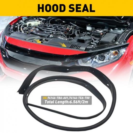 For 2016-19 Honda Civic Seal Hood Gasket Replacement Rubber OE#74146-TEA-T00 EOA