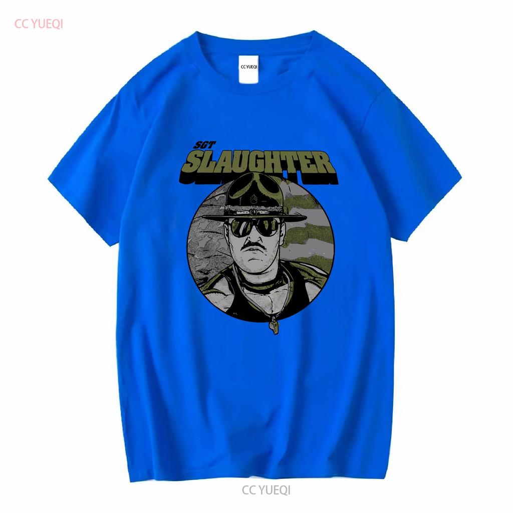 Sgt Slaughter Declare T Shirt S 5XL Vintage Washed Breathable Comfortable Versatile Soft Fashion Slightly Graphic Casual