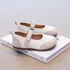 Girls' leather shoes 2025 spring and autumn new soft-soled children's shallow mouth single shoes fashion princess shoes girls Mary Jane shoes tide