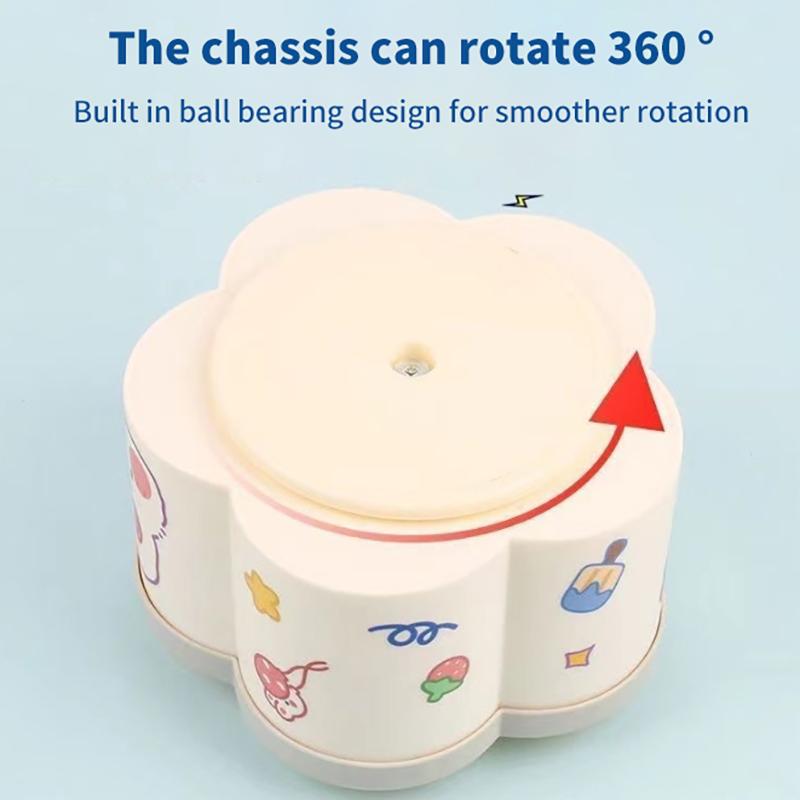 360° Rotating Pen Holder Large Capacity Cute Pencil Storage Box Desktop Organizer School Office Stationery