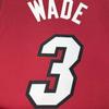 Nike X NBA Wade Miami Heat Number 3 Fan Edition Logo Print V-Neck Casual Sleeveless Tank Top Unisex Tops Burgundy 877211-612