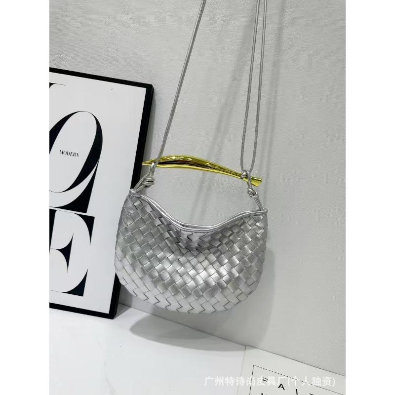 New Niche Sardines Handwoven Bag Hand-carried Dumpling Bag Casual Versatile Portable Shoulder Messenger Bag
