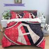 Atlas Football Club  Pattern Bedding Quilt Set  Home Decoration  Gift (1 * duvet cover + 2 * pillowcase  without core)