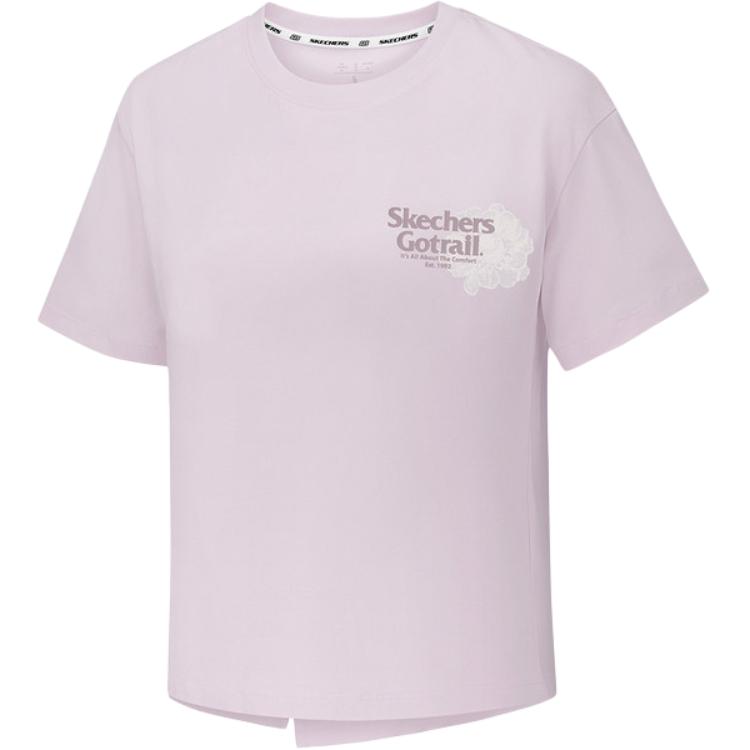 Skechers Comfortable Fashion Round Neck Casual Polo Shirt Women tops P326W098-0239 M