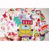 Santa Claus Christmas Graffiti Stickers Christmas Decorations Sticker Toy 100pcs/pack