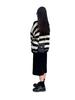 Damen Gestreiftes Hoodie-Rock-Set - Frühling/Herbst Koreanischer Stil