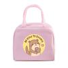 Cute Otter Printing Lunch Bags Women Portable Insulated Tote Bags Cartoon Otter Sloth Graphics Thermal Foods Eco Kids Lunch Bags