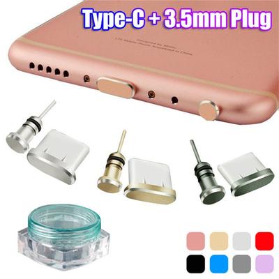 Headphones Anti-Dust Earphone Type C Charging Port Dust Plug 3.5mm Jack For Samsung S10 Macbook