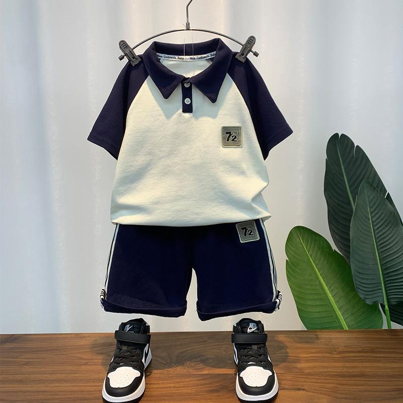 Stylish Summer Polo Set For Boys With Short Sleeves And Soft Cotton Fabric Perfect For Ages 3 To 8