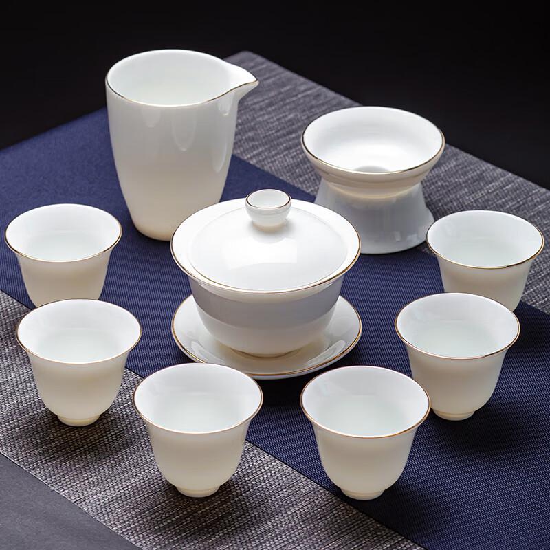 Naijiang White Porcelain Kung Fu Tea Set