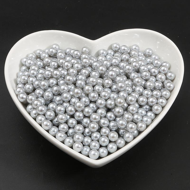 2-18Mm Non-Porous Abs Color Imitation Pearl Loose Beads Diy Handmade Glue Filler Accessories