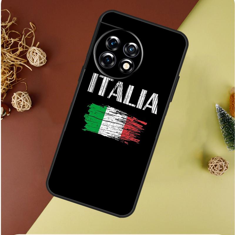 Italian Italy Flag For OnePlus 13 13R 12 12R 11 9 10 Pro 8T 9RT 10T 10R Nord 4 CE 2 3 Lite N20 N30 Phone Case