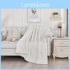 Soft Polyester Sherpa Bed Blanket For Winter Cozy Couch And Travel Comfort