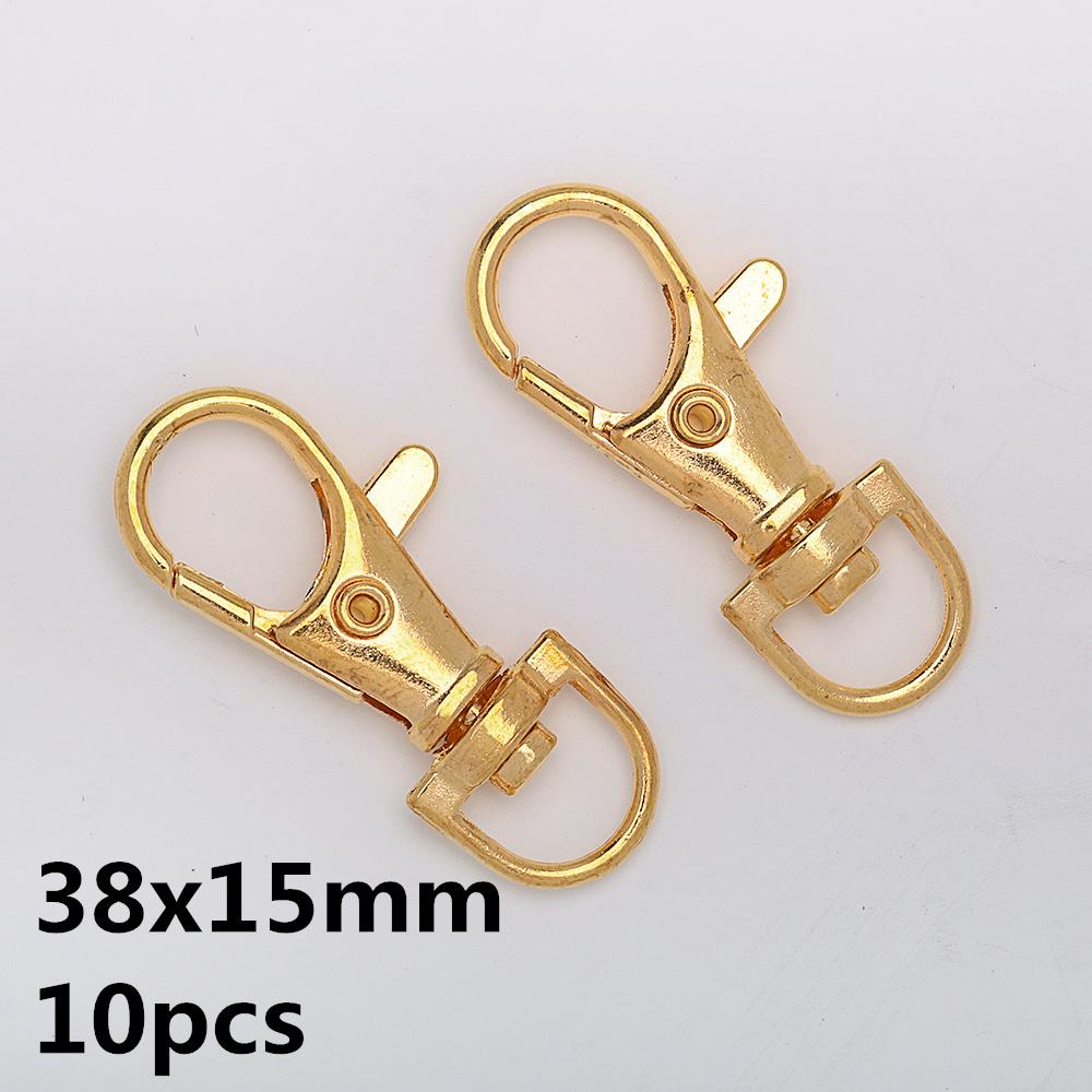 5-10pcs/Lot Lobster Clasp Hooks Spring Buckles Dog Chain Snap Hook Key Ring Swivel Connector Carabiner Handbag Belt Strap Clasp