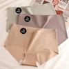 5PCS Seamless Mulberry Silk Underwear Ultral Thin Women's Panties Sexy High Elastic Invisible Briefs Soft Lingerie M-XL