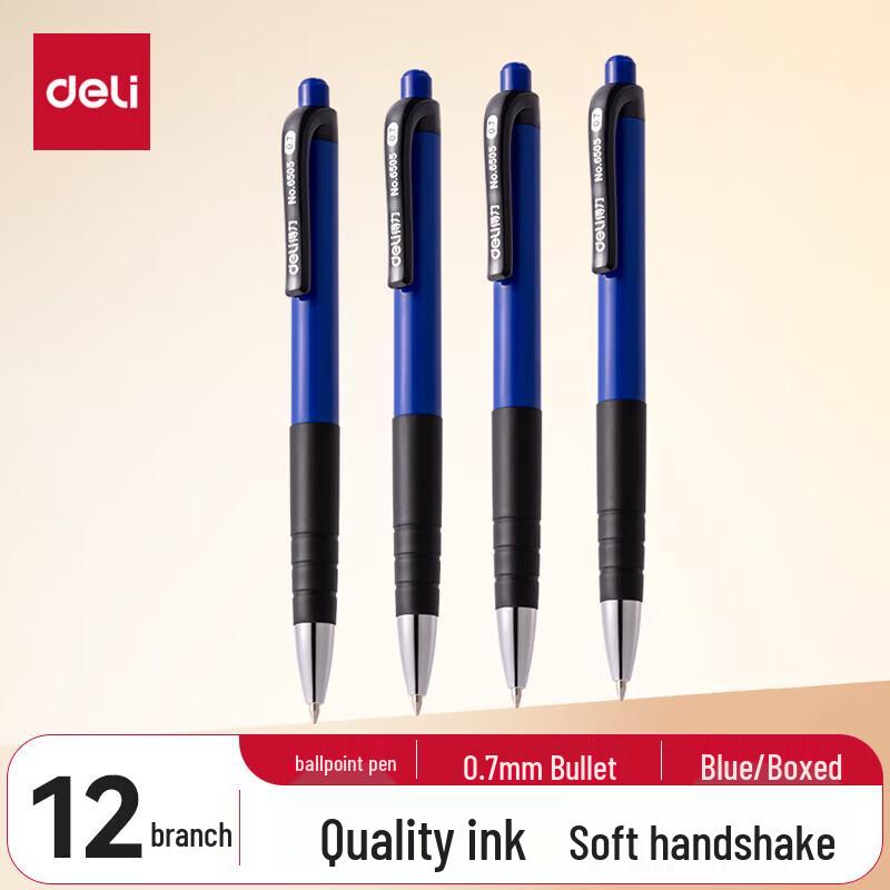 Deli 6505 0.7mm Retractable Ballpoint Pen