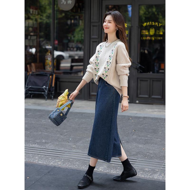 Mocana Women's Jacquard 100% Wool Sweater