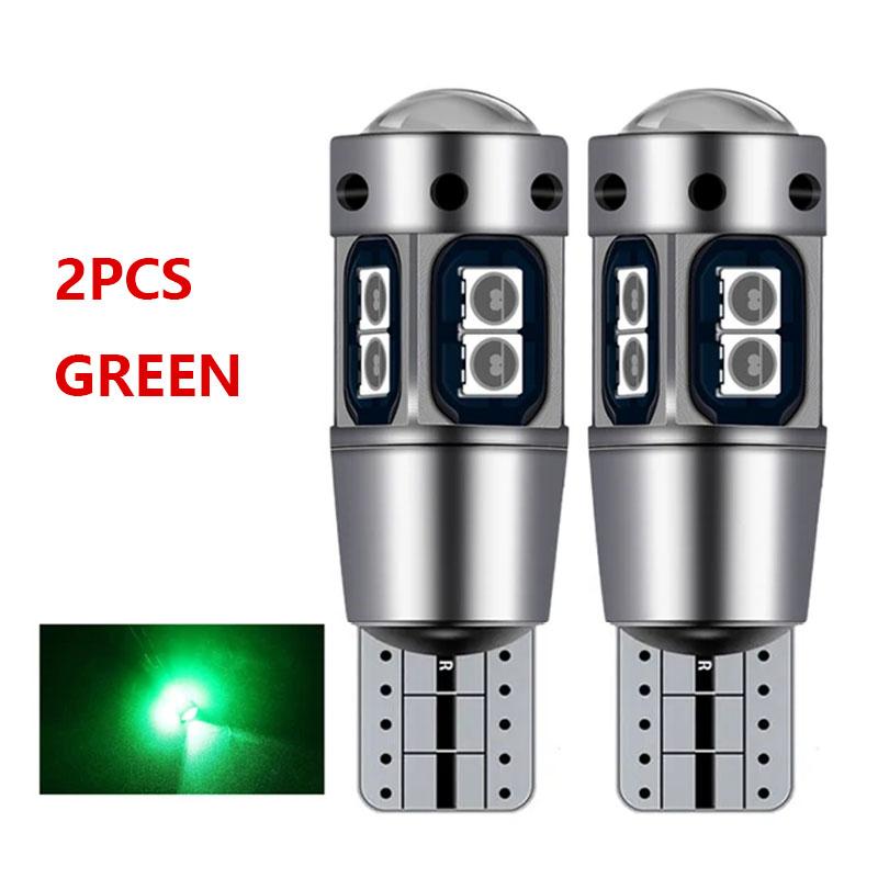 2Pcs Super Bright T10 W5W 168 192 Led Tail Light 3030 10SMD 12V Car Led Auto Side Lamp CANBUS NO Error Car Marker Parking Bulb