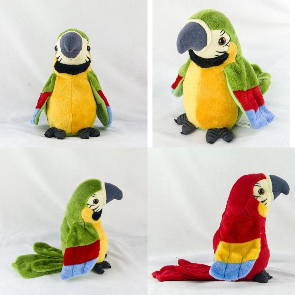 Electric Talking Plush Parrot Toy- Learn To Speak And Flap The Wings- Ideal Children's Gift