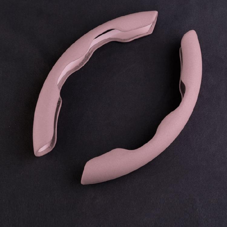 Suede Leather Car Steering Wheel Cover Wear-resistant Winter Warm Anti-skidding