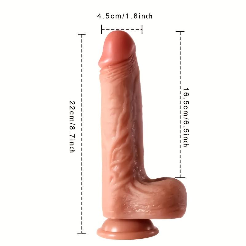 Realistický narážející dildo vibrátor – Hřející & Vibrující, Dálkově ovládaný, Realistický silikon, Silná přísavka, G-bodová hračka pro ženy & páry