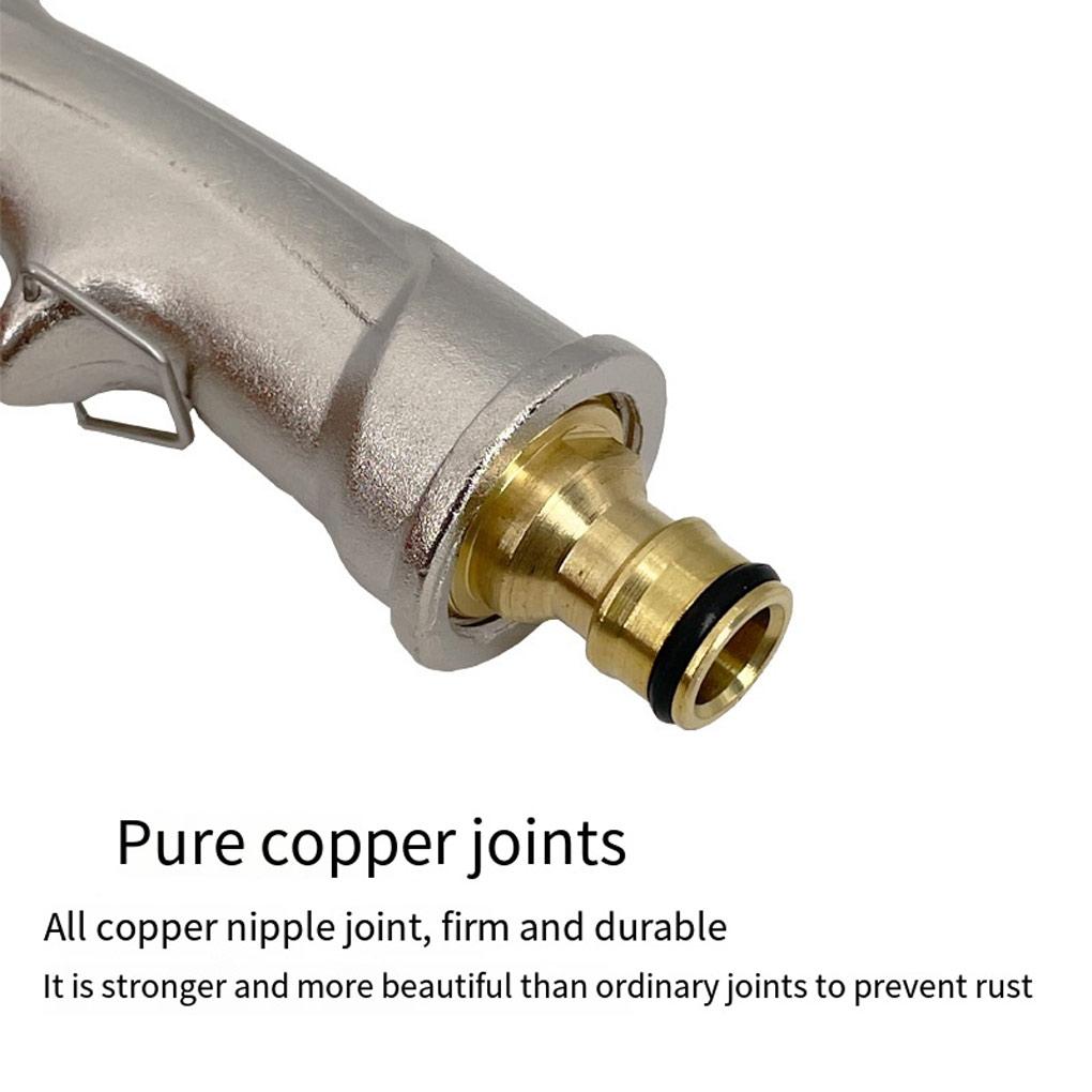 Metal Sprayer Car Washing Sprinkler Zinc Alloy Copper Cleaning Device Garden Drainer Water Saving Pressure Washer Drain Nozzle
