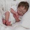 NPK 45cm Slapende Reborn Baby Pasgeboren Zeer Zachte Stoffen Pop Knuffel Levensgetrouw Echt Zachte Aanraking