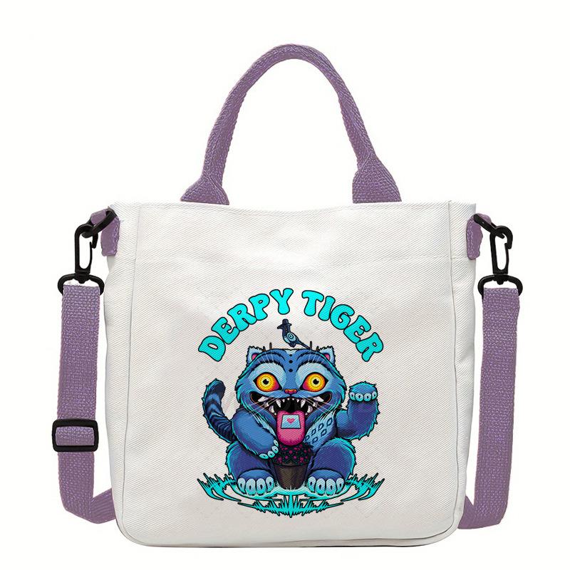 Witch Hunters Fashion Shoulder Bag Versatile Commuter Handbag Women's Large Capacity Canvas Handbag