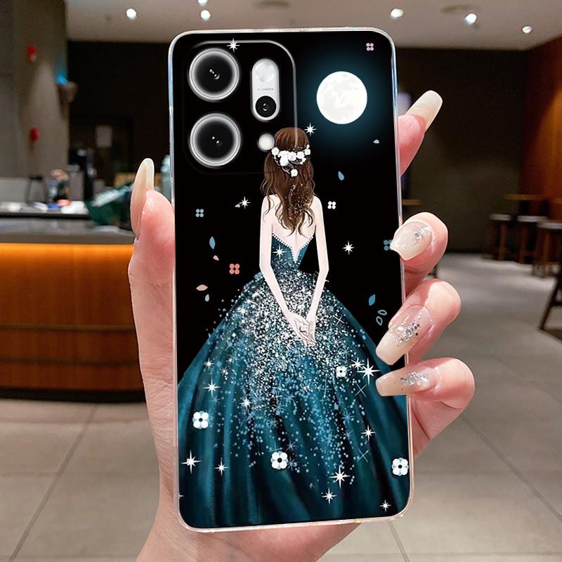 For Oppo Reno 14 Pro 5G 2025 Case Clear Luxury Fashion Butterfly Flowers Soft Slim Shell Casing For Reno14 14Pro Reno14Pro Cover