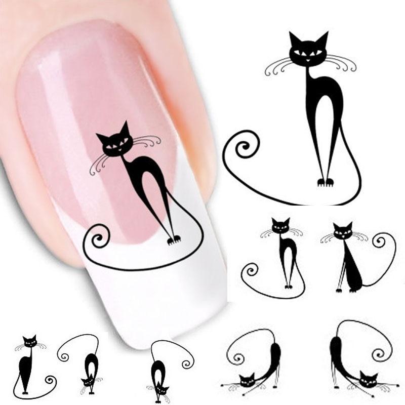 5Pcs/Set Bulk Flower Decals Water Transfer Manicure Nail Art Stickers Tips Decoration DIY  Random