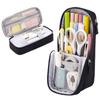 Double-layer Pen Storage Bag Simple Student Stationary Boxes Folding Pencil Case  Children
