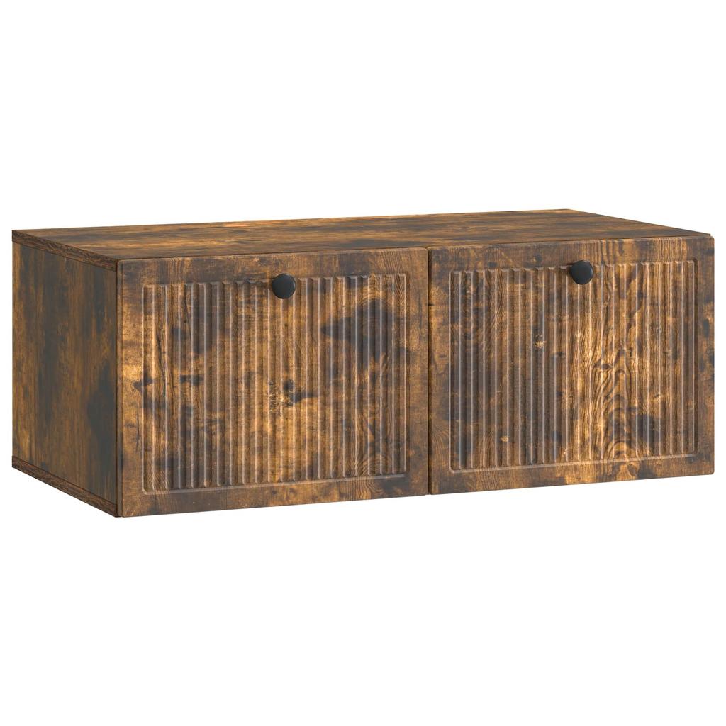 Wall Mounted TV Cabinet Smoked Oak 78.5 x 41 x 30 cm