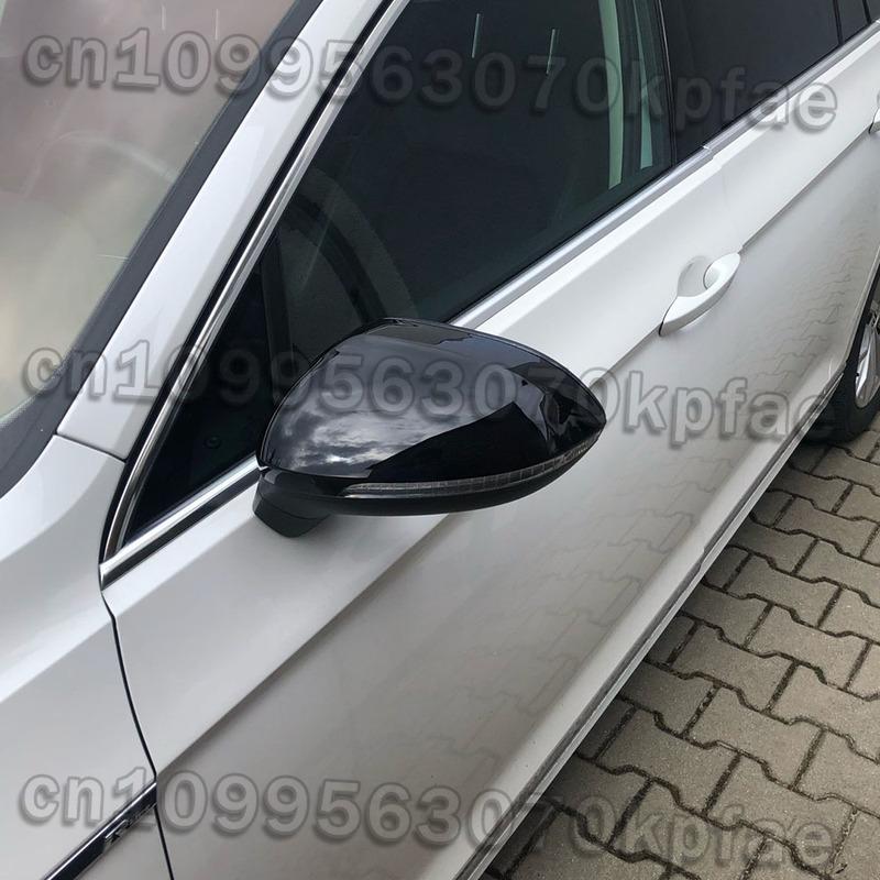 Y91A-Car Side Mirror Covers Side Wing Mirror Cover W/Blind Spot Hole For Passat B8 Variant Arteon Caps 2016-