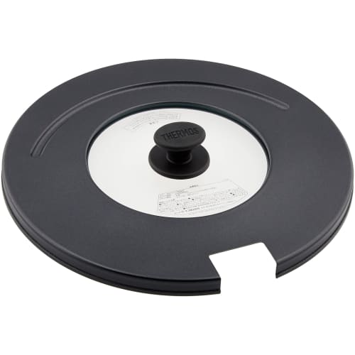 Thermos Detachable Handle Frying Pan Lid, 20/24cm, Black, KLA-001 BK