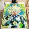 Vegeta Dragon Ball Pattern Flannel Blanket, High Quality Comfortable for All Seasons, Home Decor, Warmth and Comfort, Perfect for Gifts.