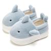Shark Children's Cotton Slippers Girls' Winter Parent-child Boy Baby Slippers Women's Bag and Indoor Velvet Thermal Cotton Shoes
