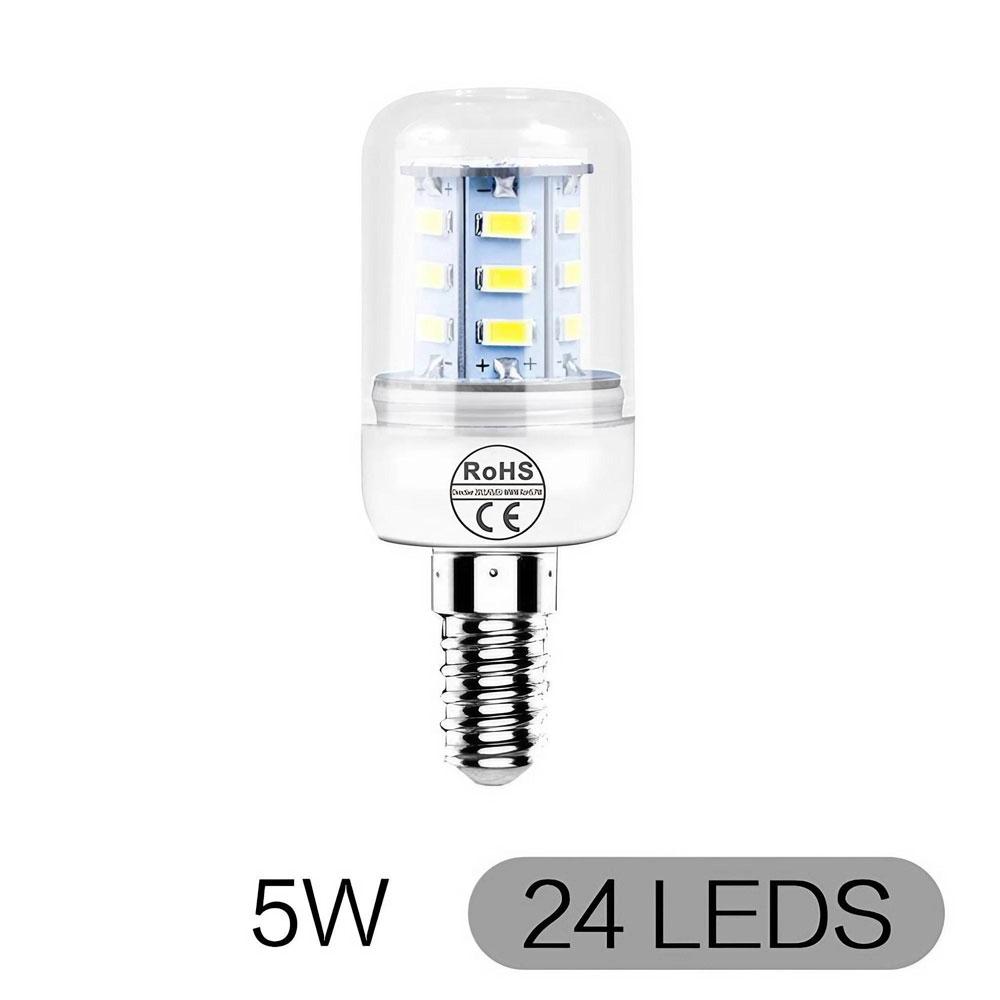 E27E14 LED Corn Bulb 3W12W 24LEDs SMD5730 Chandelier Light 200240V Bedroom Kitchen Home Decor Lighting