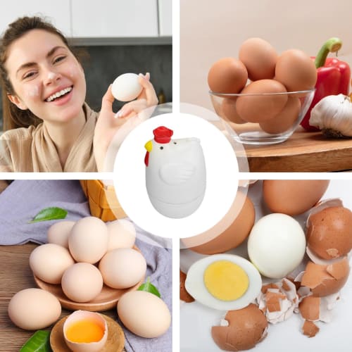 Kosesater Boiled Egg Maker, Microwave Egg Poacher, Boiled Eggs, Microwave Egg Cooker, Cute and Stylish Kitchen Tool for Quick and Easy Cooking