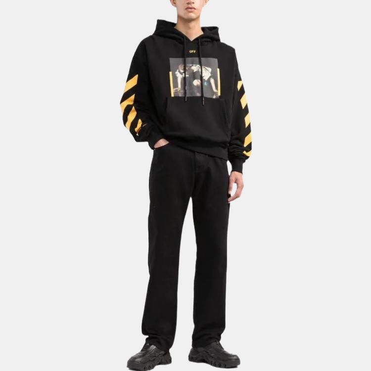 Off-White Caravaggio-print Hoodie OMBB037C99FLE0111018