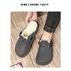 Men's Cotton Shoes with Thick Soles and Cotton Slippers for Warmth, Anti Slip, and Toe Covering