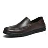 Fashion New Men's Casual Cowhide Leather Shoes Comfortable Business Dress Shoes Man Loafers Driving Shoes