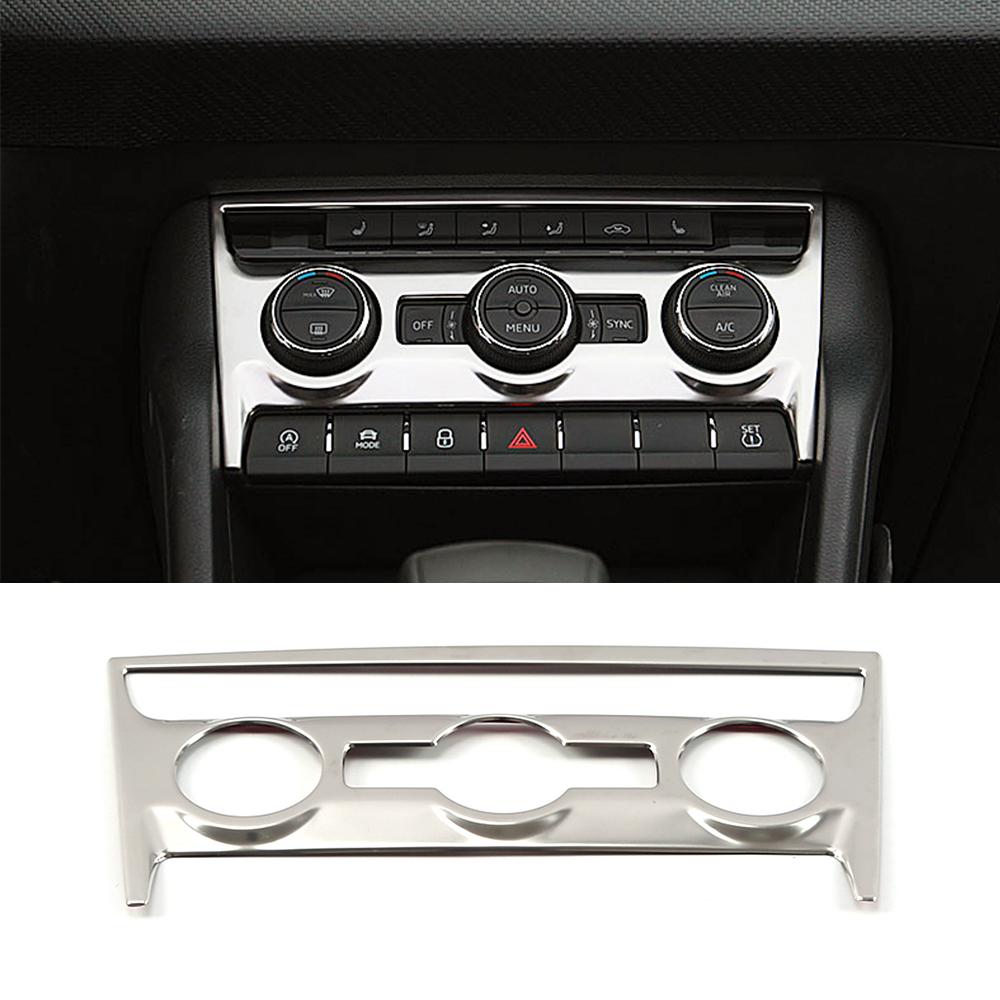 For Skoda Karoq 2017- Inner Door Handle Steering Wheel Read Light Armrest Window Lift Switch Button Trim Modify Frame