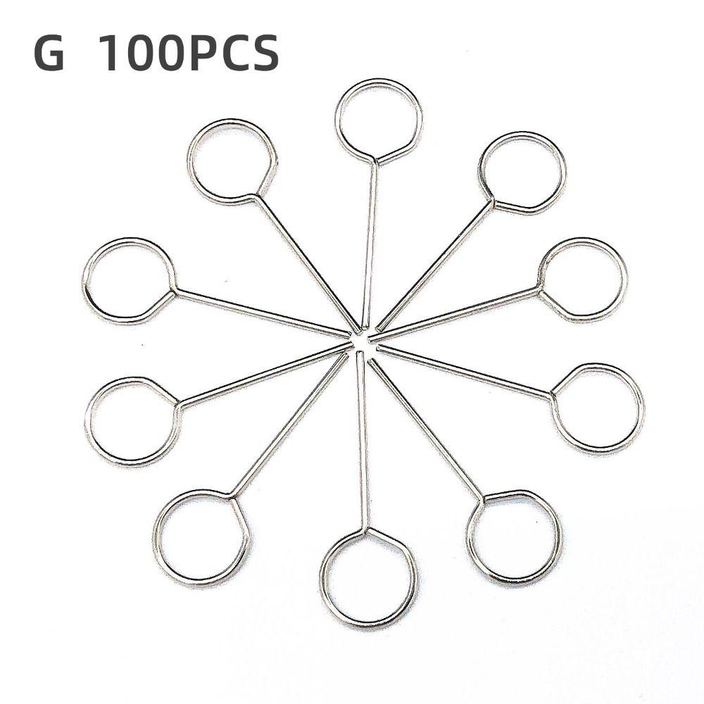 100Pcs Portable SIM Card Tray Ejector Pin Anti-Lost Ejecting Removal Needle  Phone Key Tool