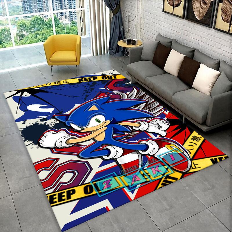 

Классический ковер-ковер S-Sonic Cartoon Game для игровой комнаты, спальни, гостиной, дивана, домашнего декора, детский коврик для пола, нескользящий коврик, подарок 40x60cm