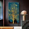 Abstract Decorative Paintings Gold Leaf Wall Art Canvas Interior Painting Modern Poster and Print for Living Room Home Decor