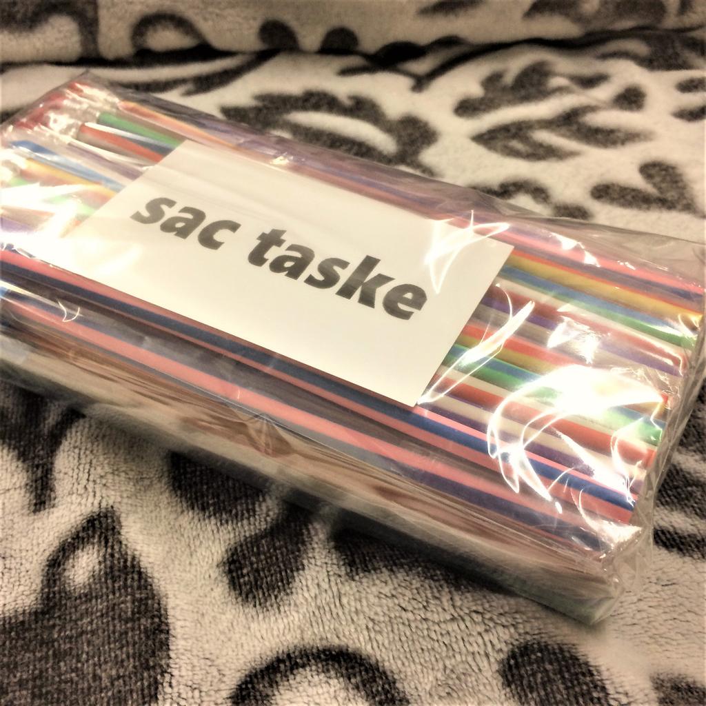 Sac Taske Flexible Pencils, Unbreakable Lead, Fun Stationery Pencils, Striped Colors (5 Colors, 80-Pack)