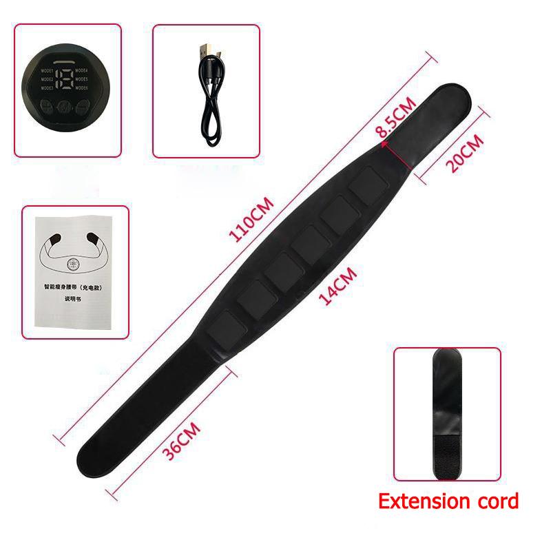 EMS Trainer Abdominal Muscle Stimulator Waist Support Belt Electro Muscle Stimulation Body Slimming Massager Fitness Equiment