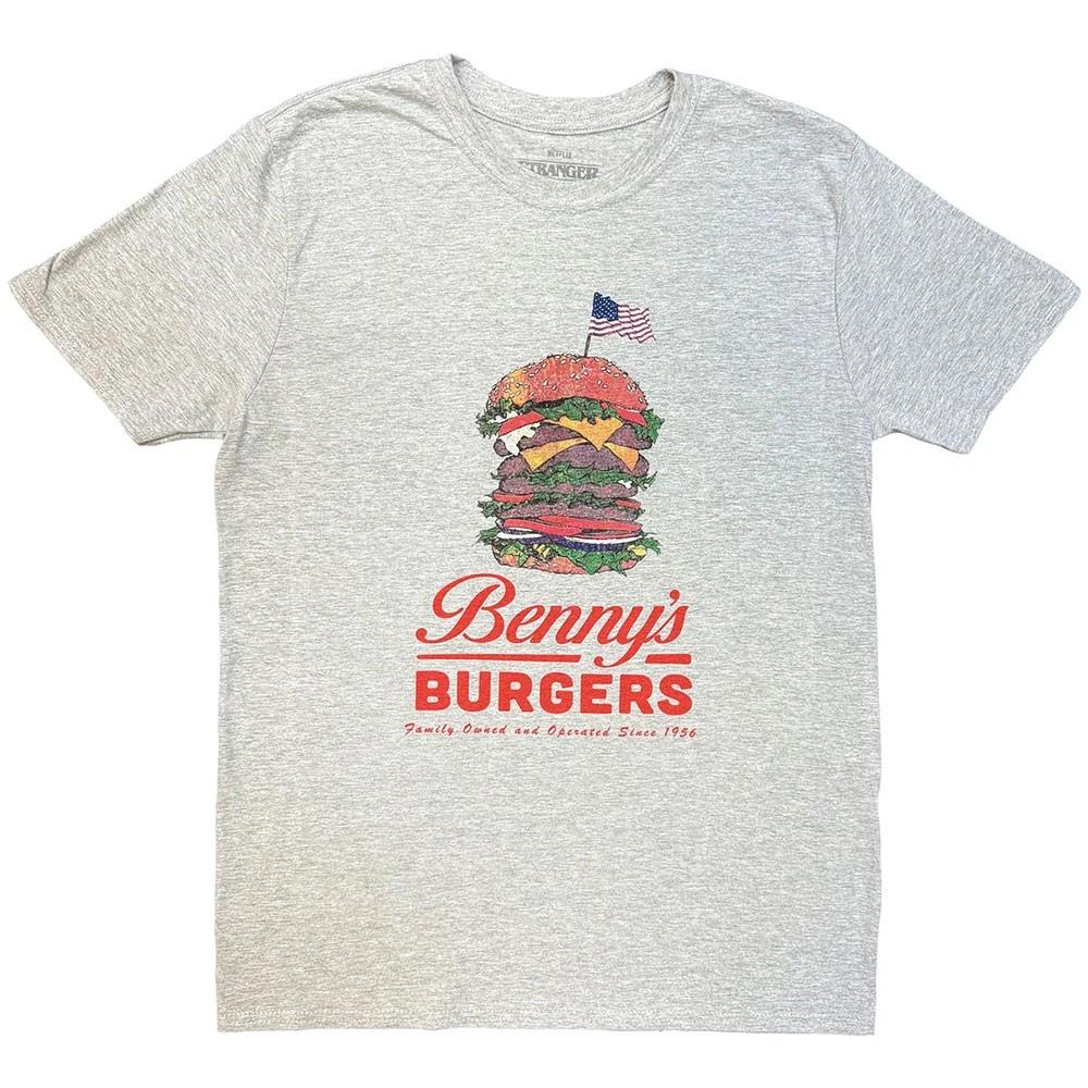 Stranger Things Benny’s Burger Official T-Shirt Men Unisex- 2XL